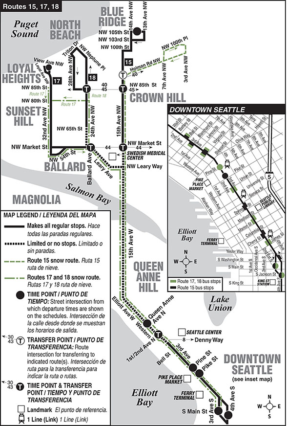 Map for Route 15