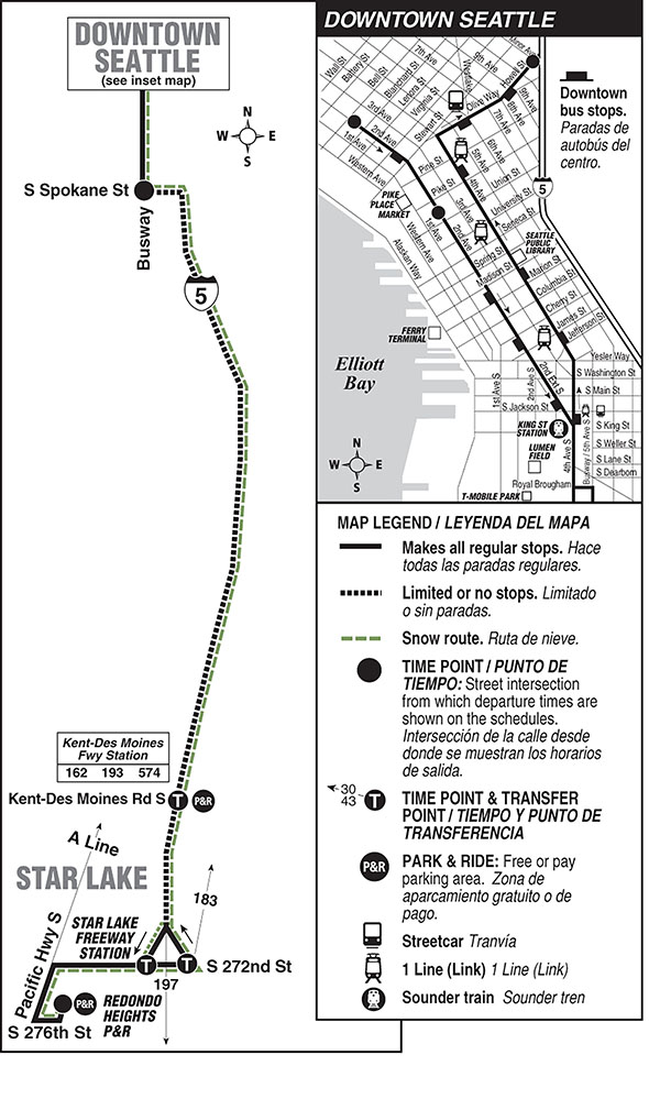 Map for Route 190