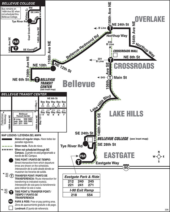 Map for Route 226