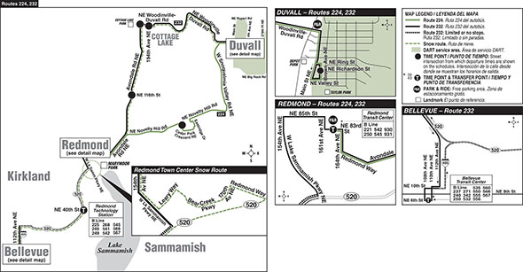 Map for Route 232