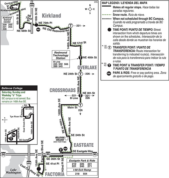 Map for Route 245