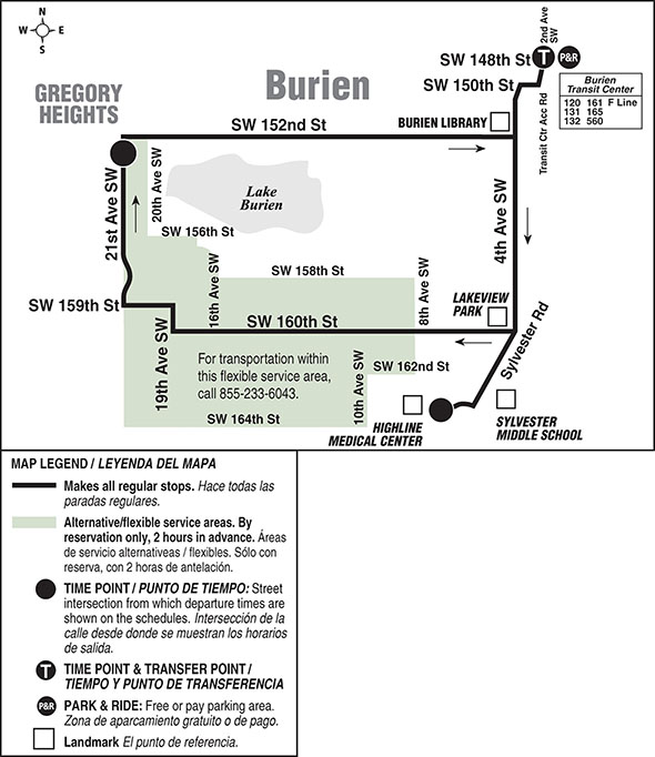 Map for Route 631