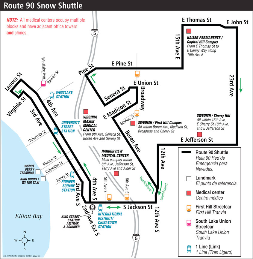 Route 90 Shuttle Map