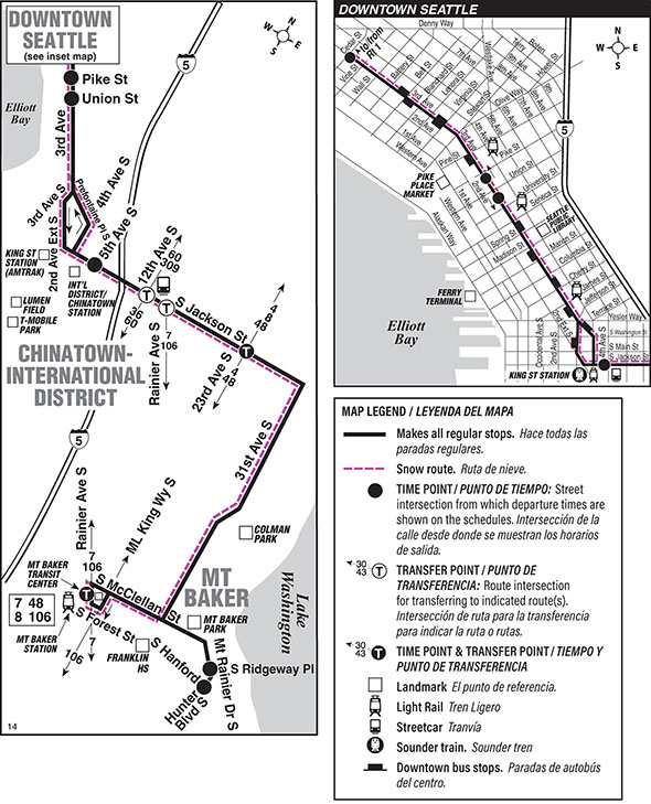 Map for Route 14