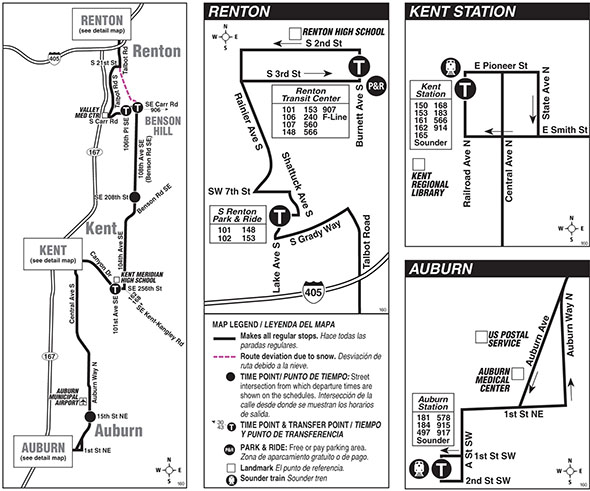 Map for Route 160