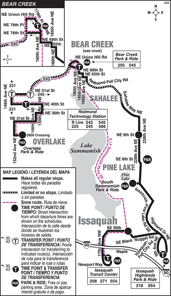 Map for Route 269