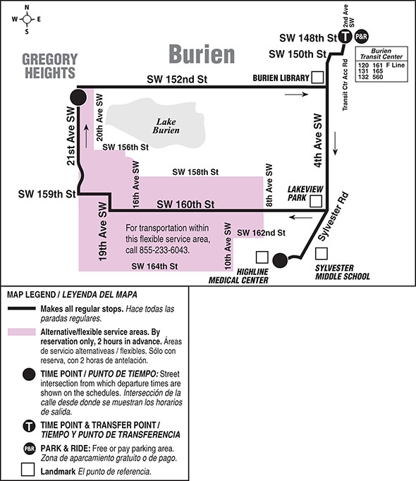 Map for Route 631