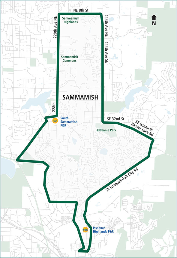 Map for Community Ride - Sammamish 