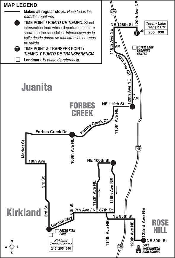 Map for Route 893