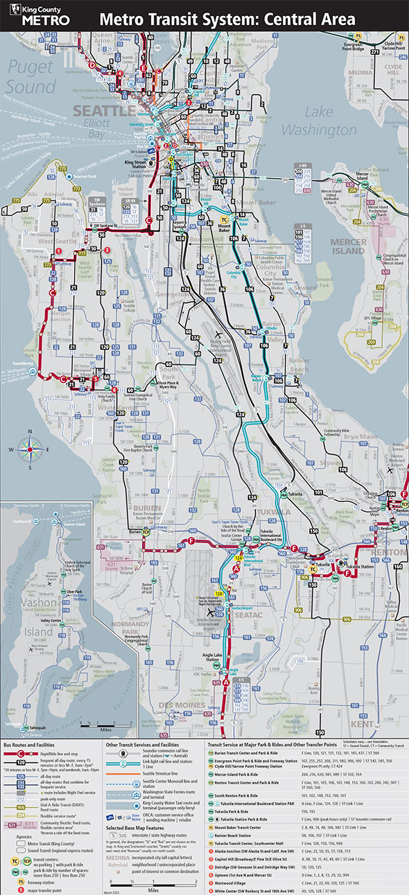 Seattle Public Transportation Light Rail Map Batam - Transport ...