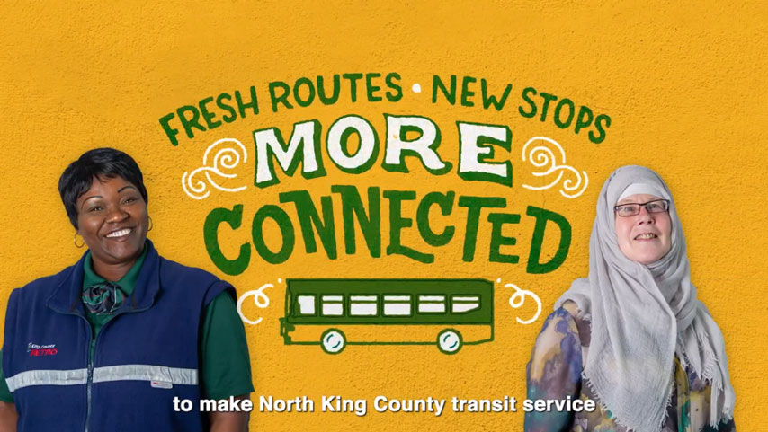 New connections in north King County coming soon to Metro bus routes!