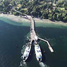 Ferry dock illustrating wave energy as an ecological function