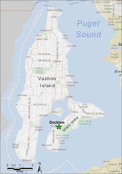 Location map: Dockton Bulkhead Removal Project