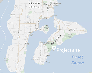 Maury Island Fill Removal Project location map