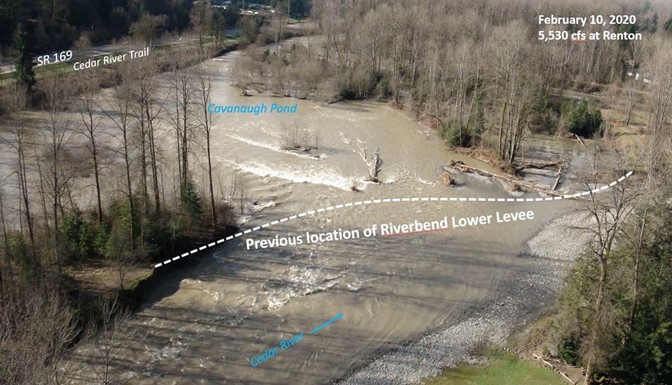 Aerial of the Riverbend Breach