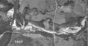Lower Tolt River in 1937 - Aerial Photo