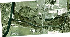Lower Tolt River in 2000 - Aerial Photo