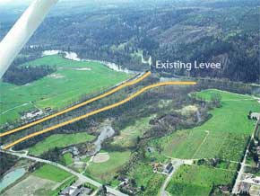 Tolt River Existing Levee Location