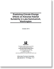 Cover image: Predicting Climate Change Effects on Kokanee Habitat Suitability in Lake Sammamish
