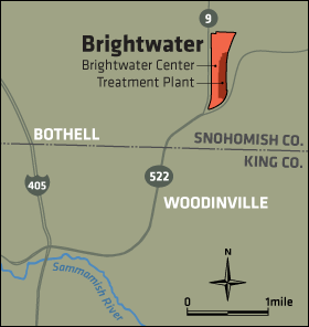 Brightwater center location map