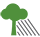 Tree and shade icon