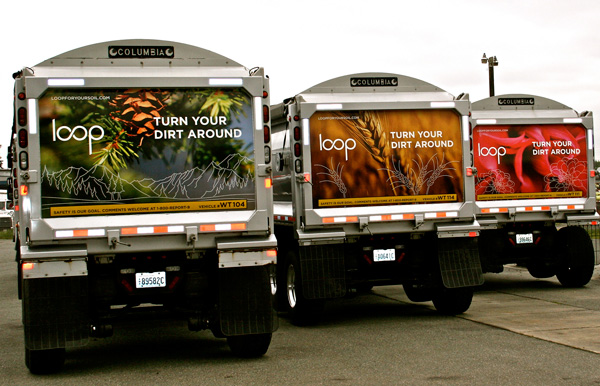 King County Loop Biosolids trucks