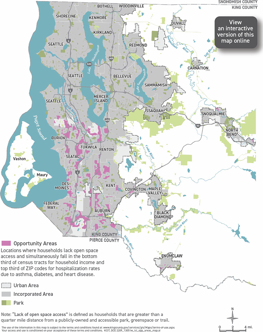 Land Conservation Initiative open space inequity map