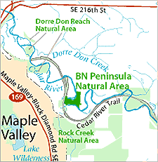 BN Peninsula Location map