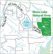 Moss Lake Location Map