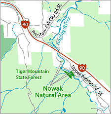 Nowak Natural Area Location Map