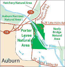 Porter Levee Location map
