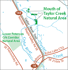 Mouth of Taylor Reach Location map
