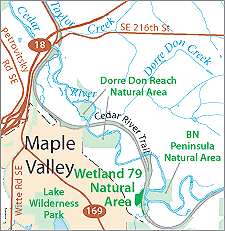 Wetland 79 Location map