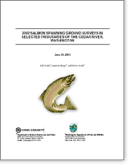 Cover - 2002 Salmon Spawning Surveys in Selected Tributaries of the Cedar River, Washington