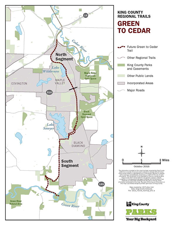 Cedar River Trail Map Green To Cedar Rivers Trail - King County