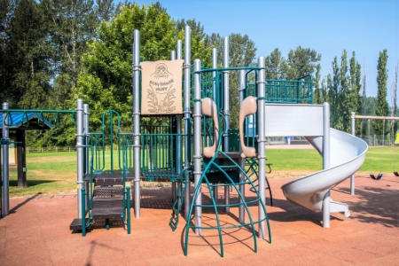Playground on a sunny day