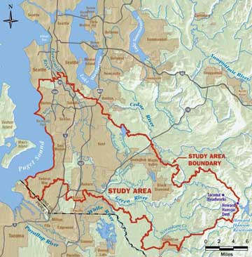 Green River stormwater retrofit project area map - smaller