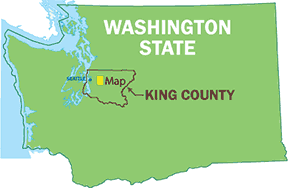 Washington State locator map