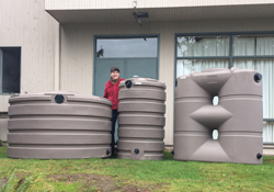 Rain tanks come in all shapes and sizes. 