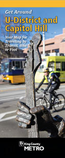 Get Around U-District & Capitol Hill map brochure cover image